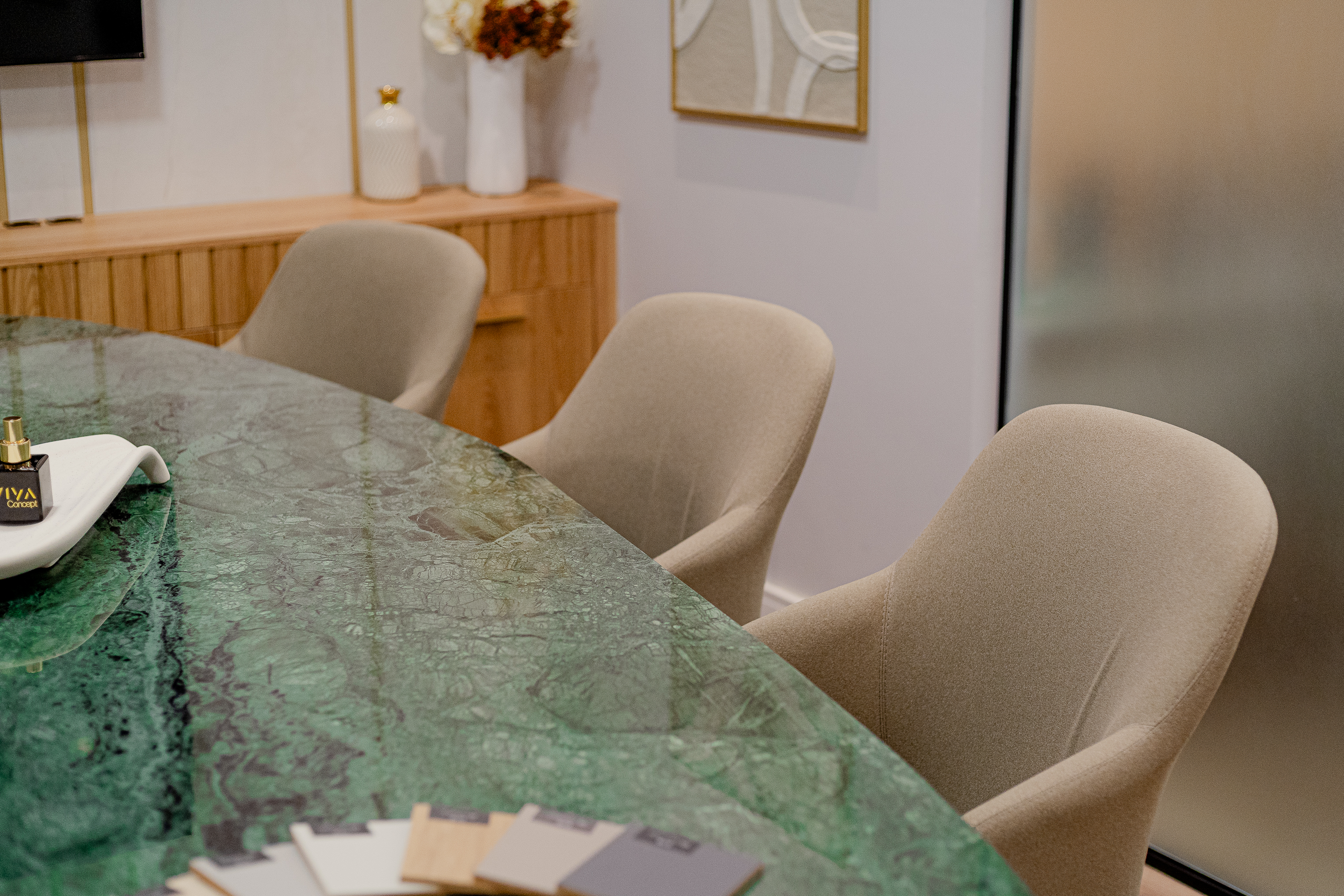 Mármore verde imperial detalhe